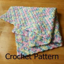 CROCHET PATTERN Baby Blanket Afghan by TooCuteCrochet on Etsy